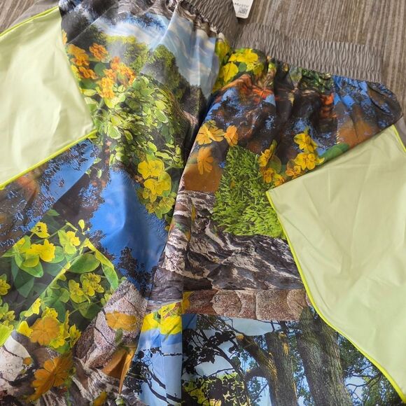 Adidas by Stella McCartney Earth Collage Woven Track Pants Women's Medium M Grey - Picture 9 of 16